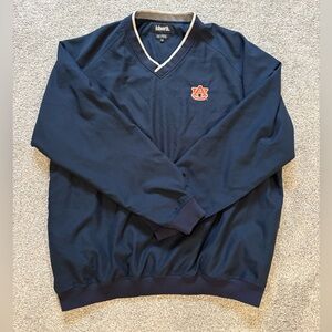 Ashworth Navy University of Auburn Wind & Rain Resistant Pullover